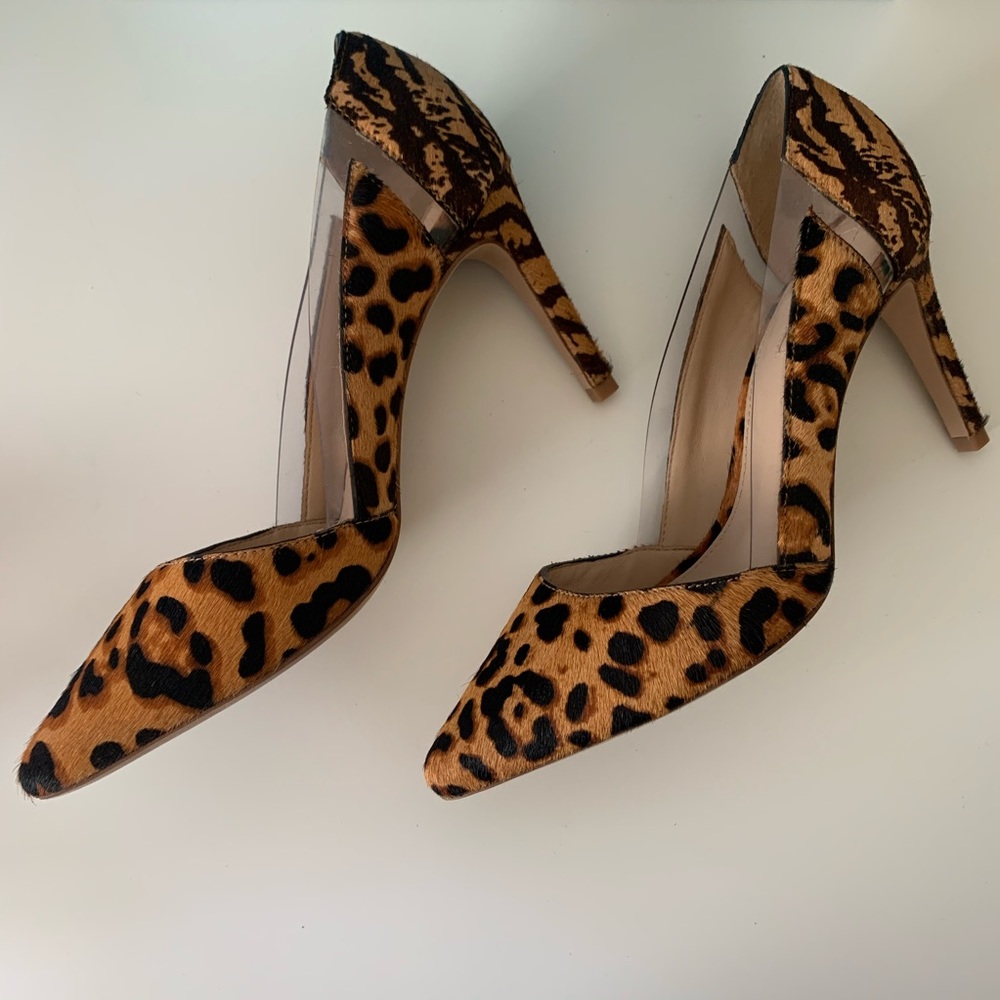 Antonio Melani Animal Print Calf Skin Heels - Picture 6 of 6